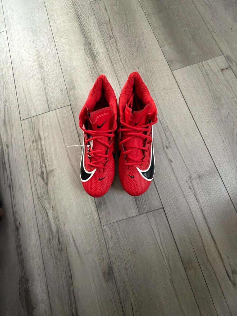 Nike Vapor Edge Elite 360 2 Red Black Football Cleats Size 10.5
